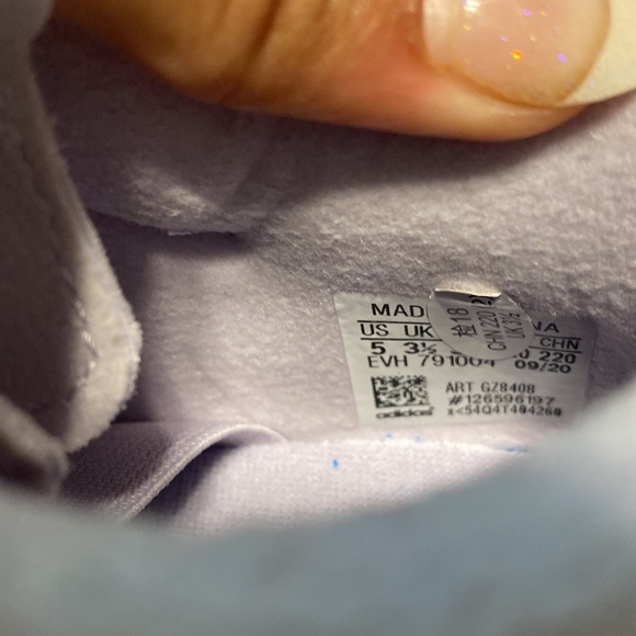 adidas women’s ozweego purple running shoes - Picture 6 of 6